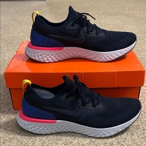 Nike Epic React Flyknit OG, College Navy Colorway, Men’s Size 10.5